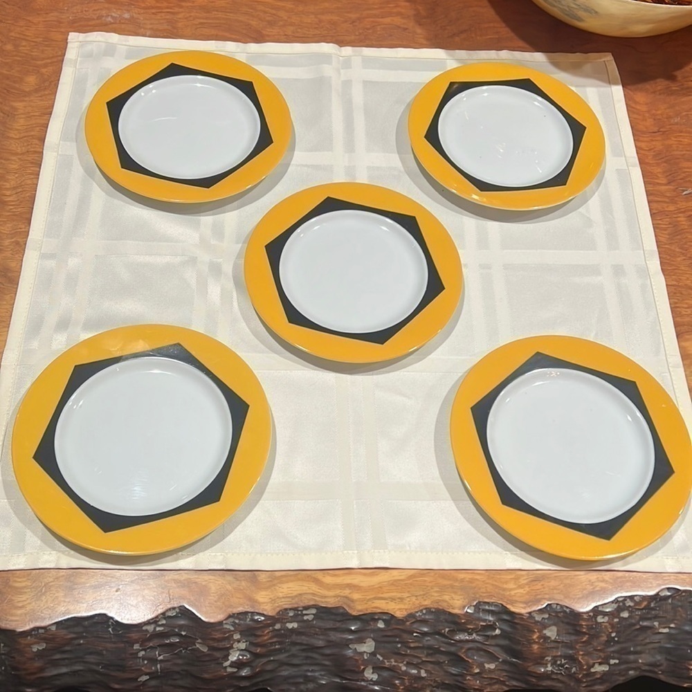 Set of 5 Block Spal Jewels Portugal TOPAZ Salad Desert Plates